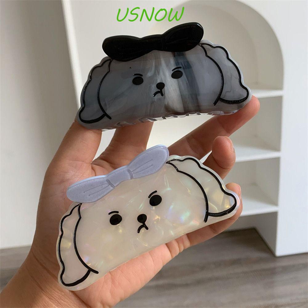 USNOW Kẹp Tóc Nơ Lớn Hình Cá Mập Hoạt Hình Sáng Tạo Phong Cách Hàn Quốc Dành Cho Bé Gái