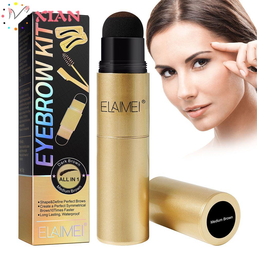 XIANTIN Bộ Dụng Cụ In Hình Lông Mày Lâu Trôi Tiện Dụng ​ Bút Kẻ Lông Mày Chống Thấm Nước Chất Lượng Cao