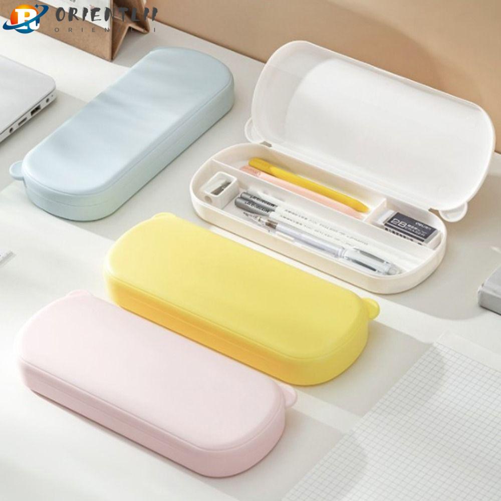 ORIENTLII Túi Đựng Bút Họa Tiết Hoạt Hình Sáng Tạo Cho Học Sinh Ốp