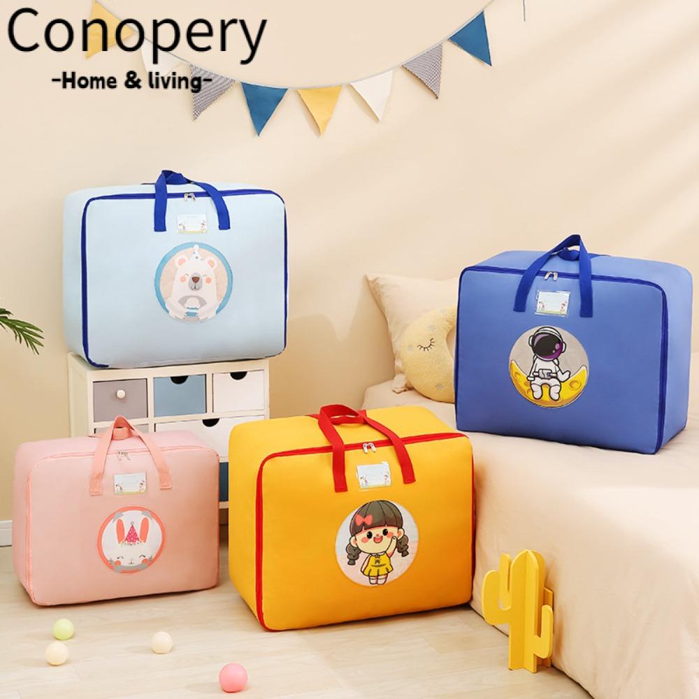 CONOPERY Túi Đựng Chăn Mền Gấp Gọn Họa Tiết Hoạt Hình Cho Bé Mẫu Giáo