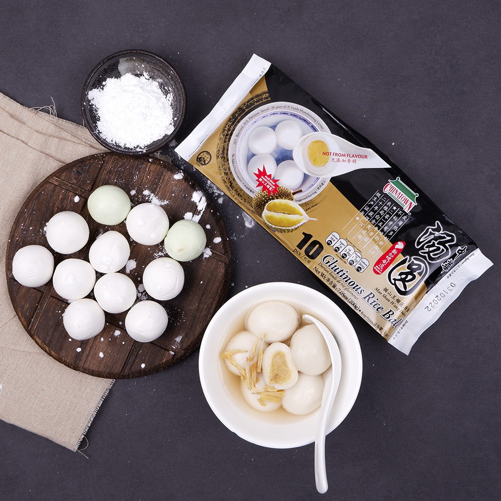 BÁNH TRÔI SẦU RIÊNG MUSHANG KING CHINATOWN 200g/10 bánh - Bánh trôi Singapore Glutinous Rice Ball