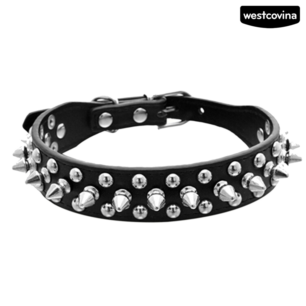 [COD]♞Vòng Cổ Đinh BằNg Da Cho Thú Cưng