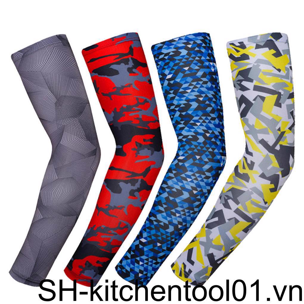 Bộ 2 Găng Cánh Tay Co Giãn Thoáng Khí Chống Nắng Tiện Dụng