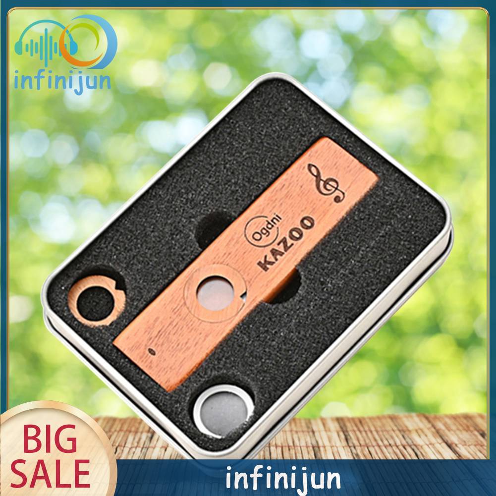 Sáo Kazoo Mini Bằng Gỗ Gọn Nhẹ Dễ Sử Dụng Cho Người Lớn Và Trẻ Em