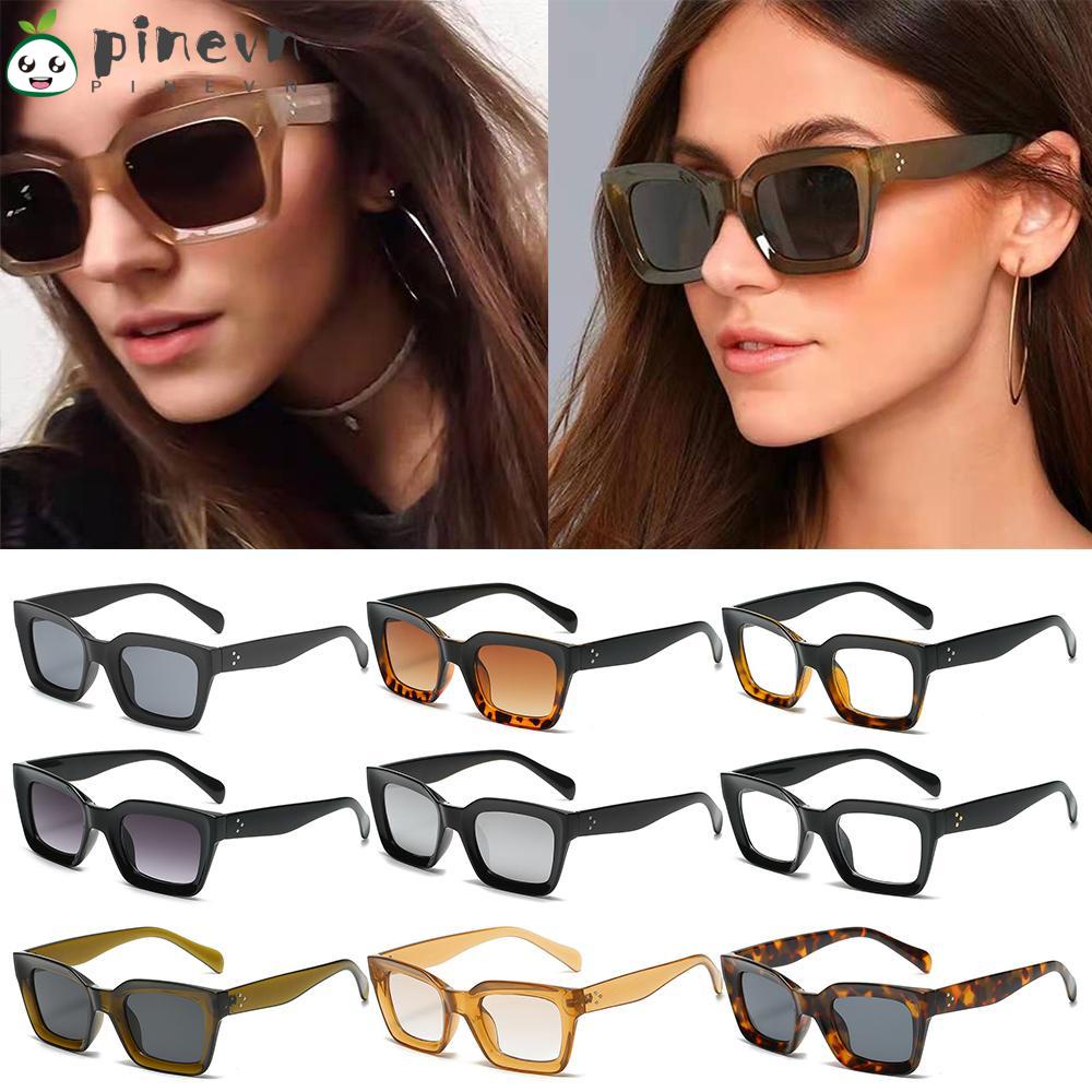 PINEVN Kính Mát Nữ Gọng Dày Cổ Điển