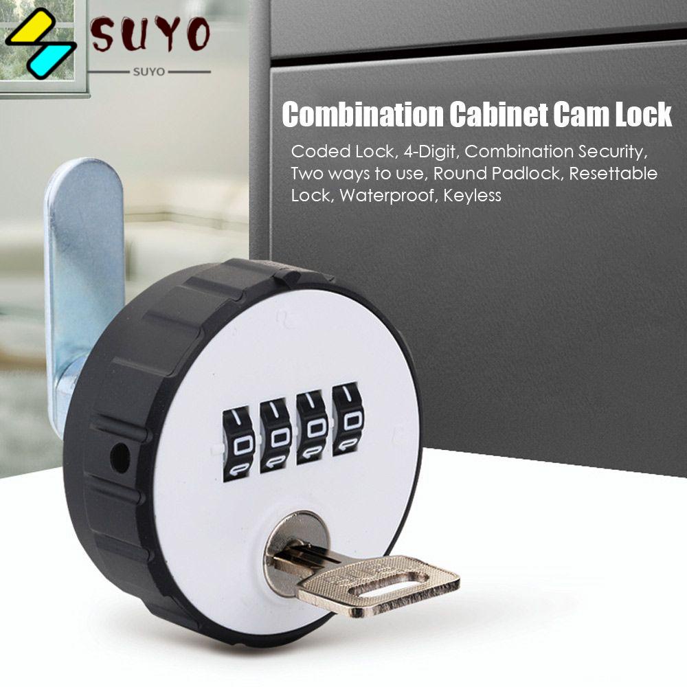 SUYO Ổ Khóa Cửa Tủ Có Máy Quay Tiện Lợi