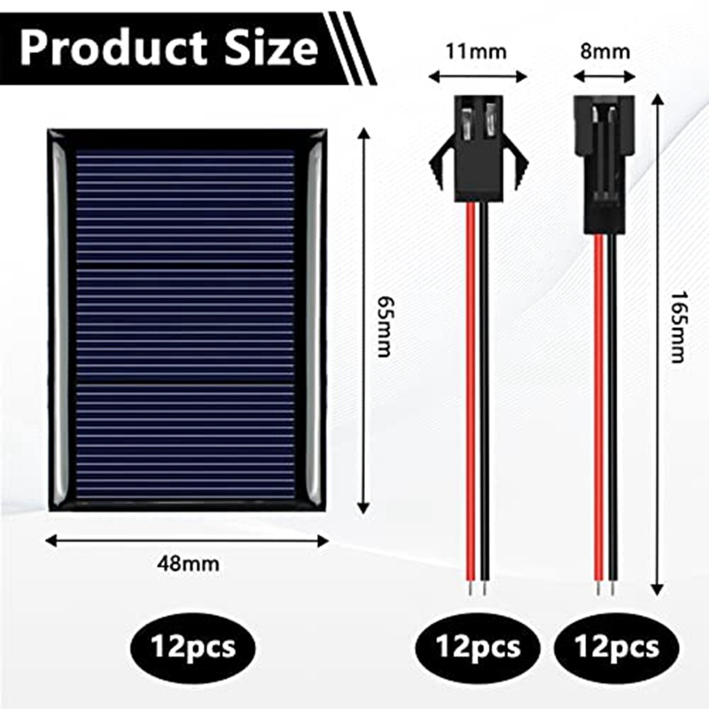 Bộ 12 Tấm Pin Năng Lượng Mặt Trời Mini Dùng Để Tự Làm Khoa Học
