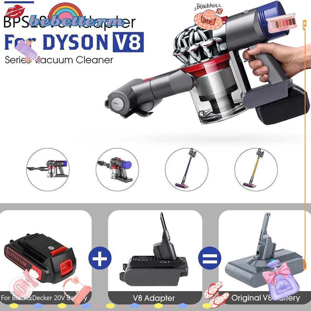 BEBETTERM Bộ Chuyển Đổi Pin Li-ion Màu Đen Cho Máy Hút Bụi Dyson