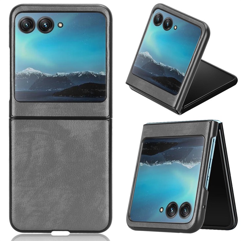 Ốp Điện Thoại Da PU + PC Cho Motorola Razr 40 Ultra Case 2023 Motorola Moto Razr 40 Ultra