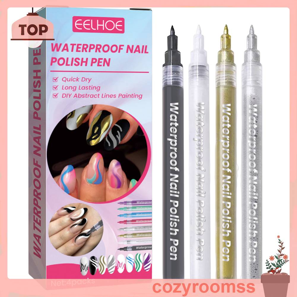 Set 4 Bút Trang Trí Móng Tay Nghệ Thuật
