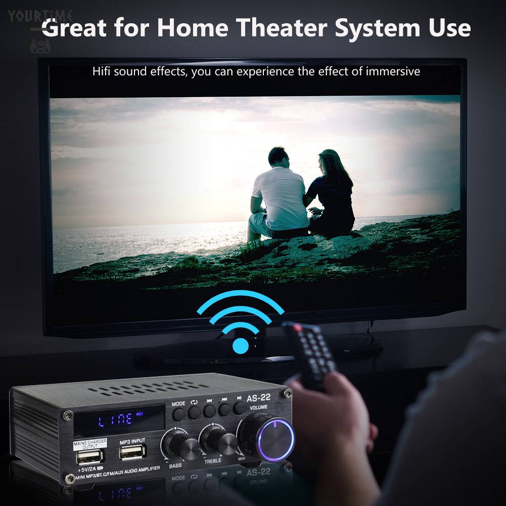 Bộ Khuếch Đại Âm Thanh HiFi Kỹ Thuật Số 30Wx2 Bluetooth 5.0 Và Phụ Kiện