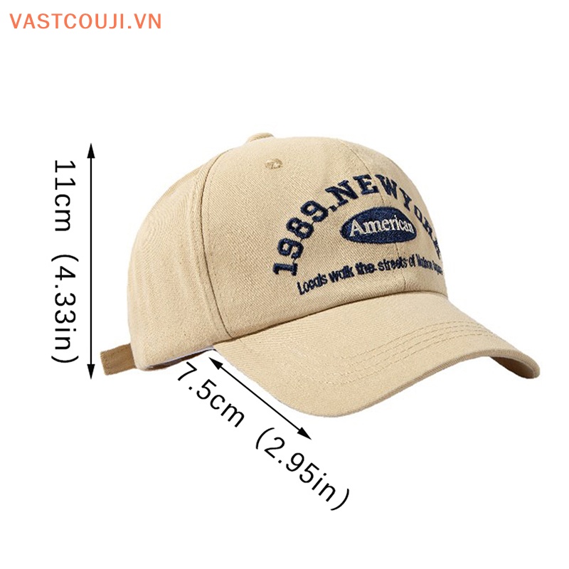 Mũ Lưỡi Trai Thêu Chữ VASTJI Phong Cách Hip Hop Cá Tính Dành Cho Nam Nữ
