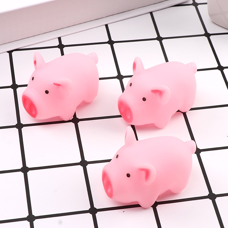 1 Đồ Chơi Bóp Tạo Âm Thanh Hình Chú Heo Ngộ Nghĩnh