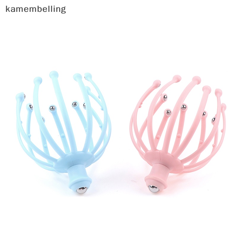 1 Dụng Cụ Mát Xa Da Đầu Hình Bạch Tuộc Bằng Hợp Kim Giúp Thư Giãn Chăm Sóc Sức Khỏe