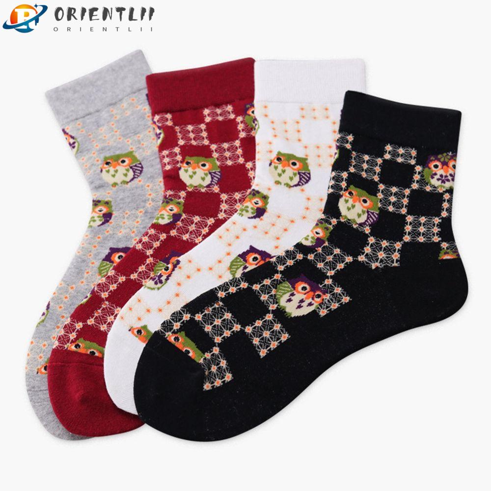 ORIENTLII Tất Cotton HìNh Cú MèO Xinh XắN