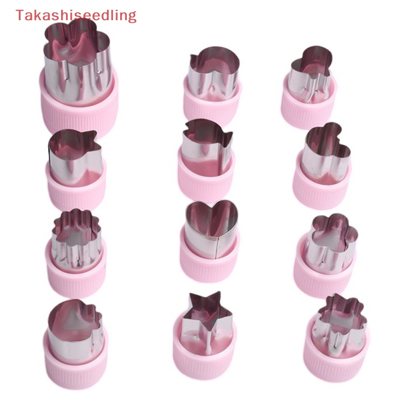 Bộ 12 Dụng Cụ Cắt Rau Củ Quả Bằng Inox Cán Nhựa Chuyên Dùng