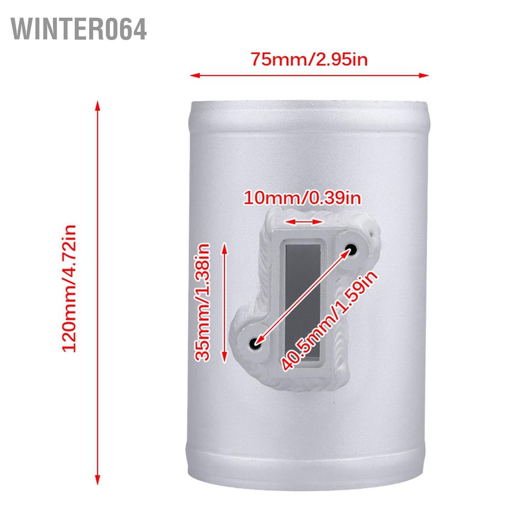 Winter064 Bộ Chuyển Đổi Cảm Biến Lưu Lượng Không Khí Đồng Hồ Gắn Đế Cho Ford MAF 76Mm