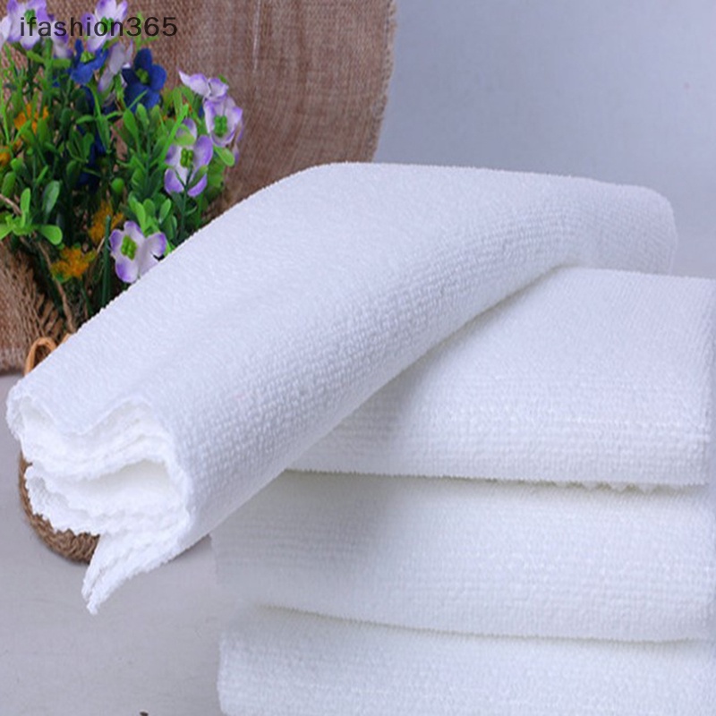 1 Khăn Tắm Cotton Màu Trắng Dùng Mát Xa Chân Tiện Dụng ifashion365   Vn VN