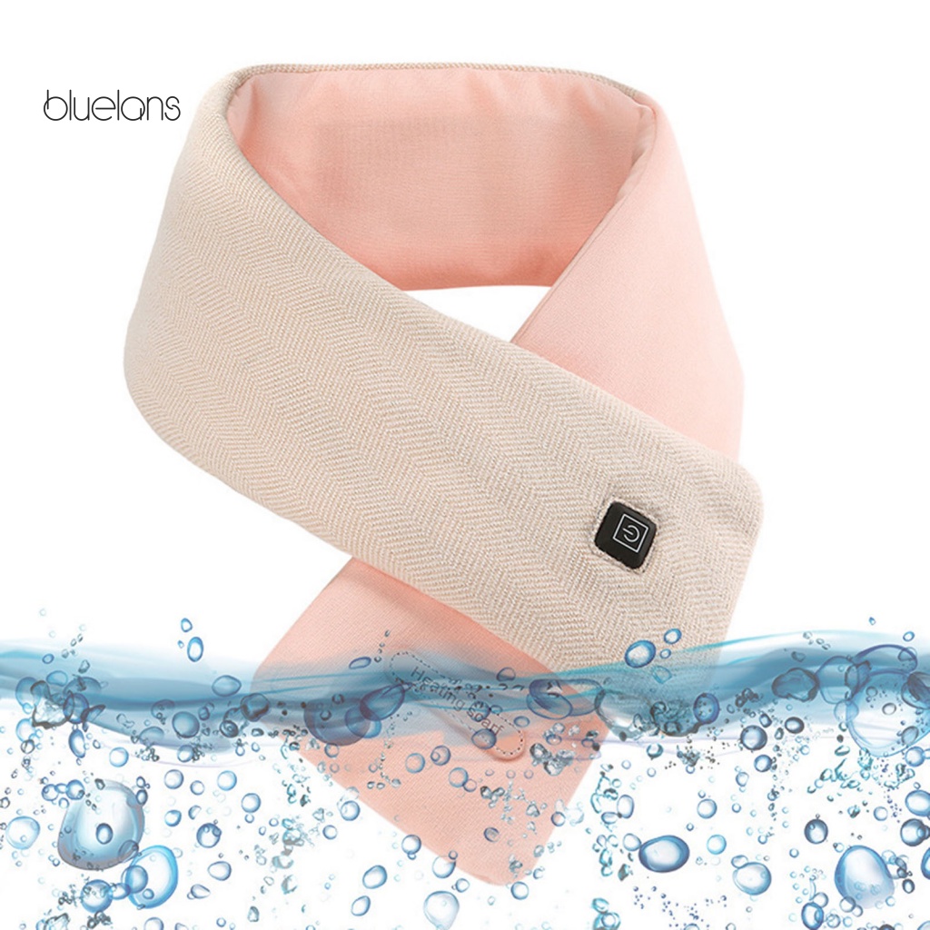 Bluelans Khăn Choàng Cổ / Vai 3 Cấp Độ Bằng Điện Sạc USB Chống Gió Mềm Mại Giữ Ấm Giảm Đau Nhanh Có Thể Giặt Được Dùng Hàng Ngày