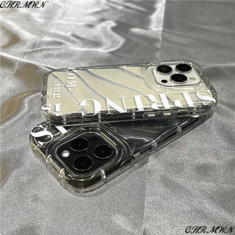 Ốp Điện Thoại Dẻo Trong Suốt In Chữ Dễ Thương Cho iPhone14promax11 / XLBE 81312 plus / xr Apple /ins 7