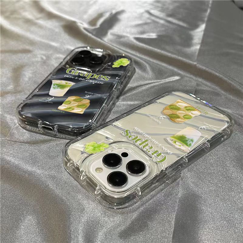 Ốp Điện Thoại Mềm Trong Suốt Họa Tiết Bánh Mì / Matcha Dễ Thương Cho Iphone14promax / xr11sins78plus 1312