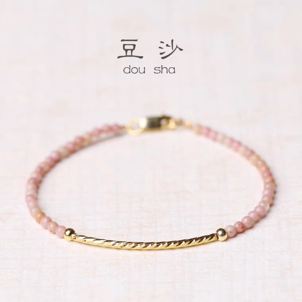 Vòng đeo tay màu đỏ tự nhiên Vòng đeo tay pha lê Vòng đeo tay tình yêu Vòng đeo tay tinh thể may mắn