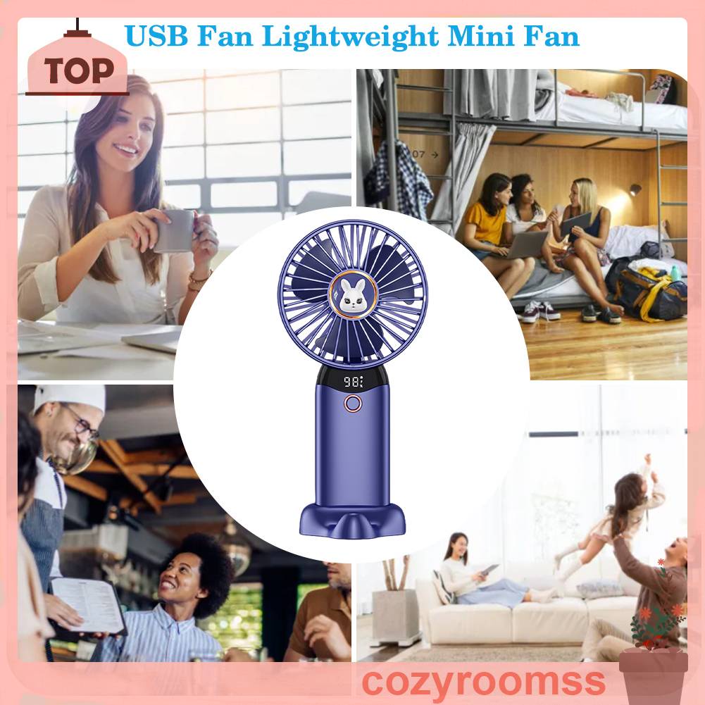 Quạt Điện Làm Mát Để Bàn 4 Tốc Độ 2400mAh