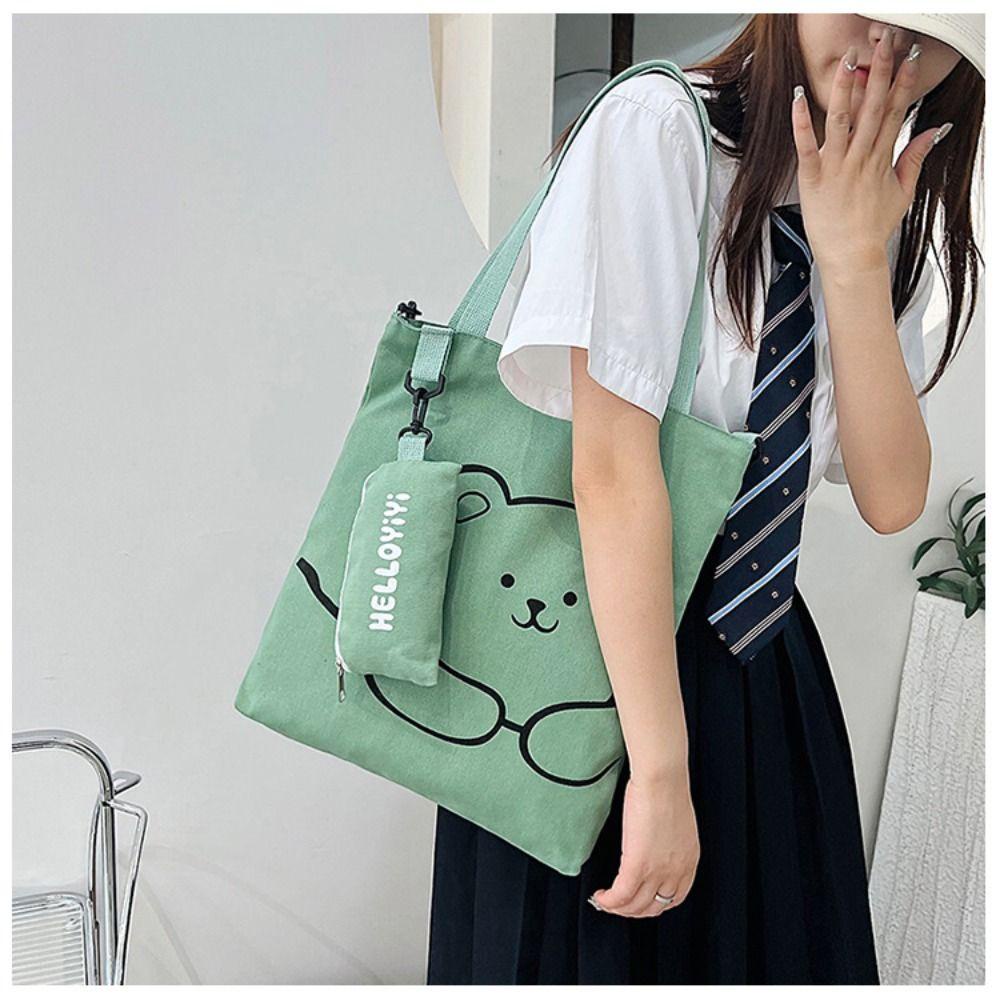 Túi Đựng Bút In Hình Hoạt Hình Phong Cách Hàn Quốc Xinh Xắn