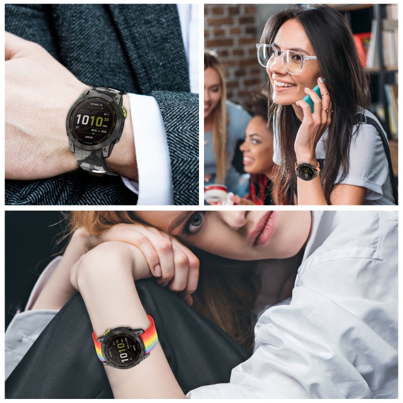 Dây Đeo Nylon 22mm Cho Đồng Hồ Thông Minh Garmin Instinct 2 / 2 Camo / 2 dezl / 2