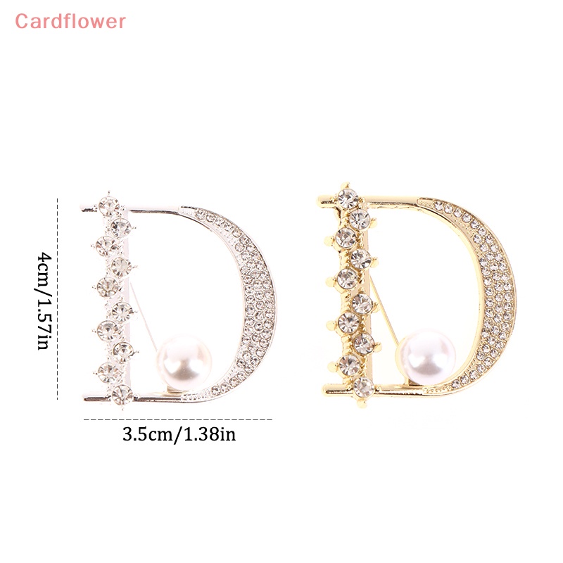 < Cardflower > Ghim Cài Áo Nhỏ Hình Chữ D Chưa Phai Màu Phụ Kiện Hàng Ngày Cho Nữ