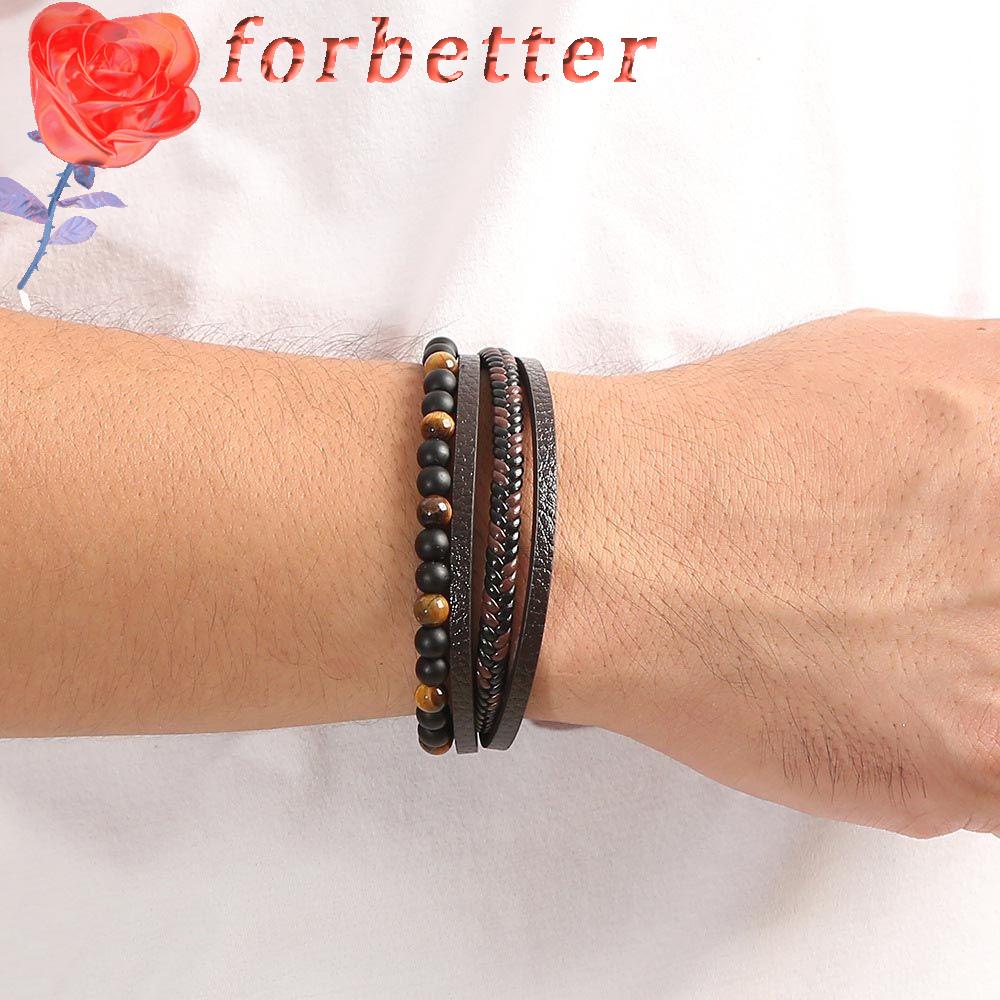 FORBETTER Vòng Tay Da Thanh Lịch Cho Nam Và Nữ