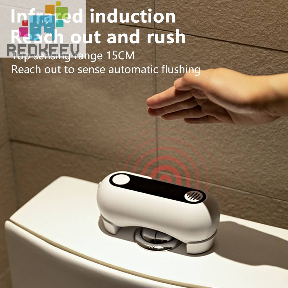 Bộ Nút Xả Bồn Cầu Tự Động 2000mAh Sạc USB Tiện Dụng