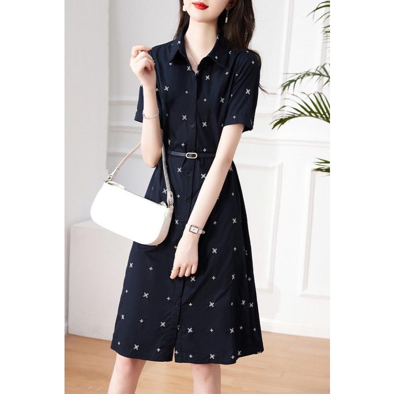 Đầm Đen Dáng Ôm In Họa Tiết Phong Cách Pháp Thời Trang Mùa Hè 2023 Cho Nữ 50KG-100KG 4XL 5XL