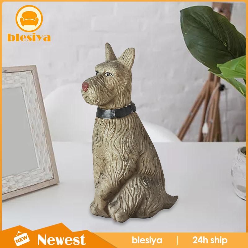 Đồ trang trí Chú Chó Bằng Nhựa Resin Chống Thấm Nước Trang Trí Ngoài Trời