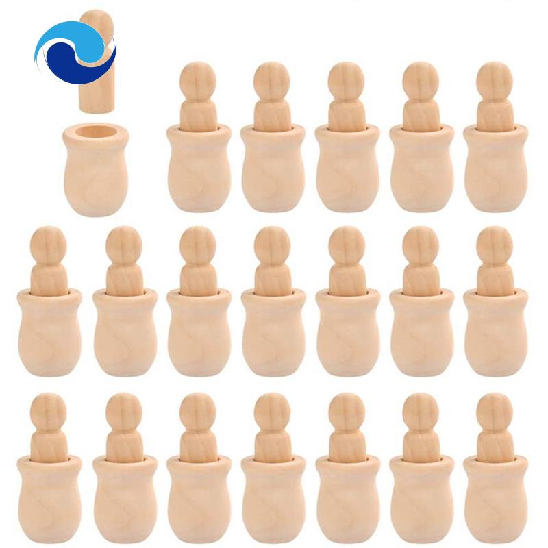 Búp Bê Người Bodies Bằng Gỗ Chưa Hoàn Thiện Kèm 20 Mẫu Vẽ