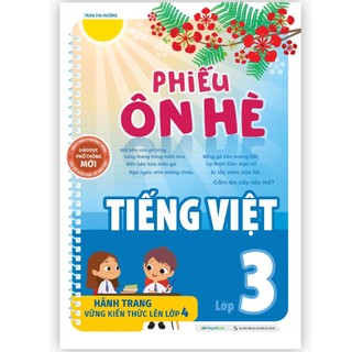 Sách Phiếu ôn hè Tiếng Việt lớp 3