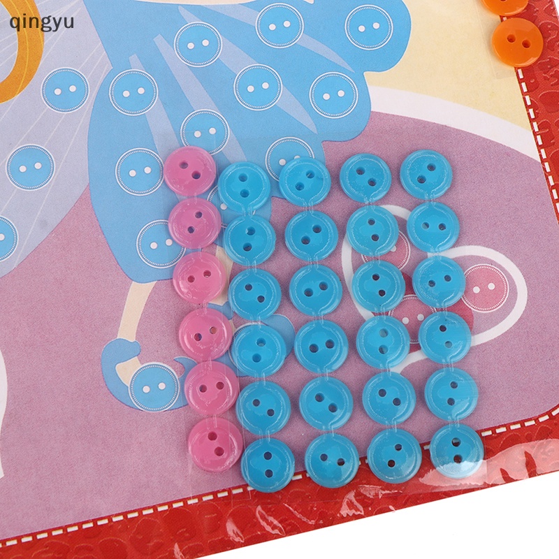 Bộ 5 Miếng Dán Nút Nhiều Màu Sắc Dùng Trang Trí Nghệ Thuật Thủ Công DIY