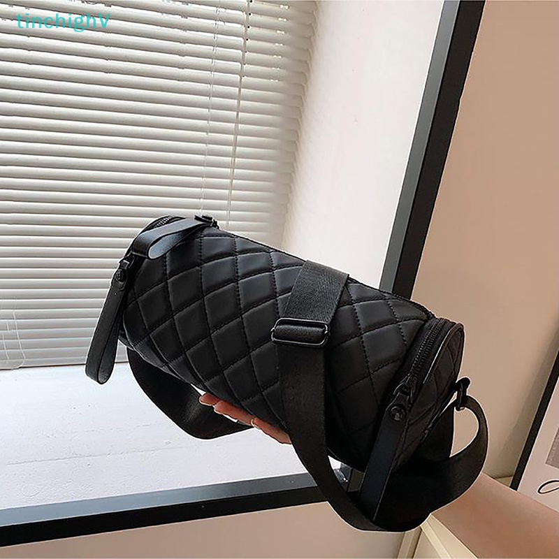 [TinchighV] Túi Đeo Chéo Một Bên Vai / Đeo Trước Ngực Hình Trụ Đa Năng Cao Cấp Phong Cách Hàn Quốc Dành Cho Nam Nữ [Mới]