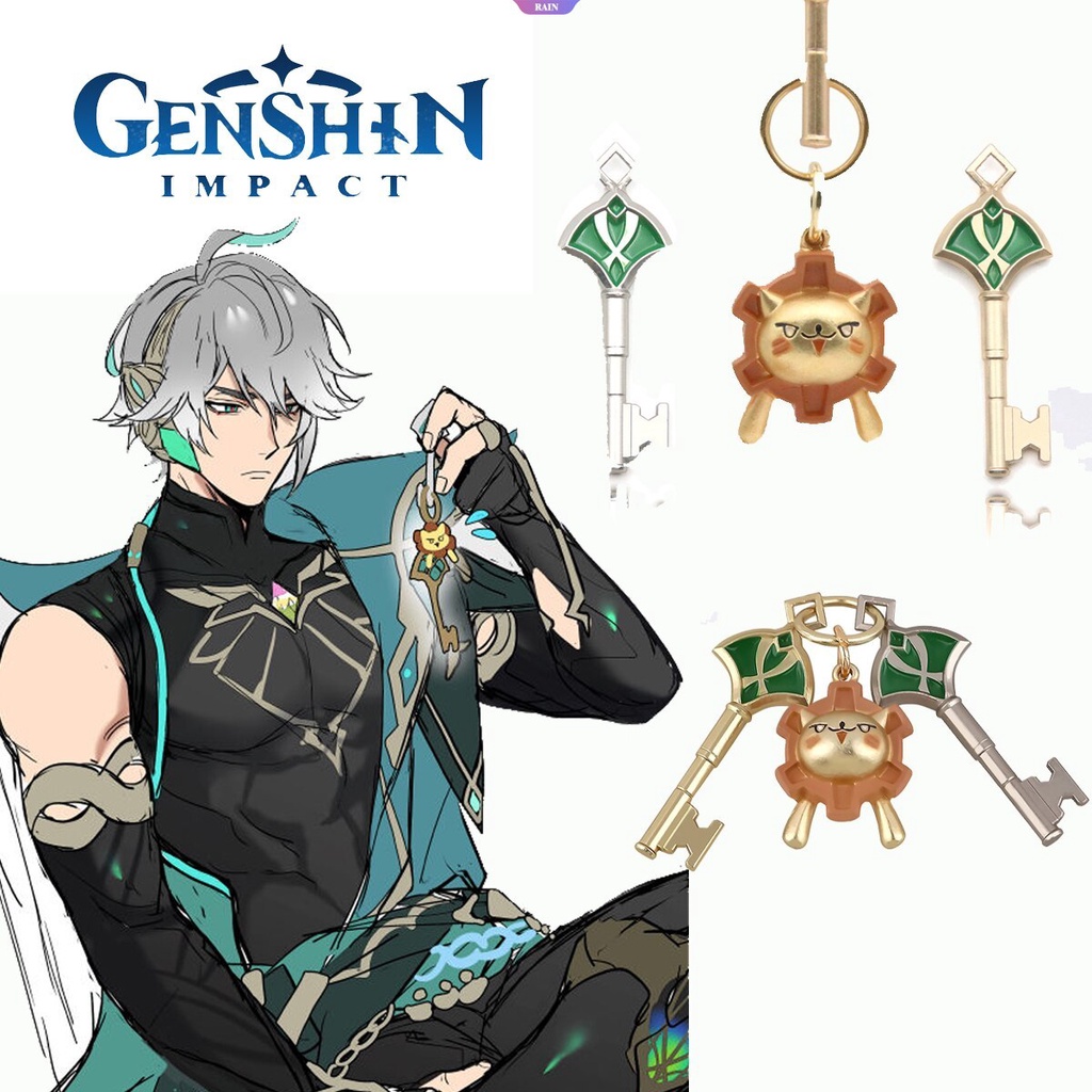 1 Móc Khóa Kim Loại Hình Genshin Va Chạm Alhaitham Dễ Thương Trang Trí Ba Lô Cho Cặp Đôi