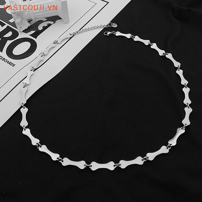 Vòng Tay Dây Xích Bằng Thép Titan Không Phai Màu Phong Cách Gothic Cho Nam Và Nữ