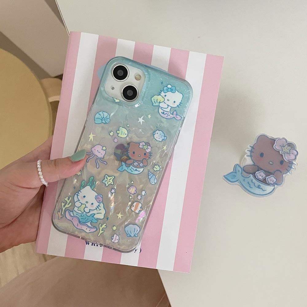 Ốp Điện Thoại Cứng Họa Tiết Nàng Tiên Cá Cho IPhone 11 12 12Pro 12ProMax 13 13Pro 13ProMax 14 14Pro 14ProMax