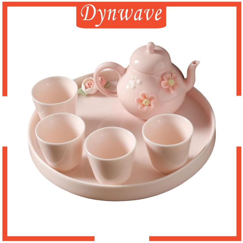 Bộ Ấm Trà Bằng Gốm Bền Họa Tiết Dễ Thương Phong Cách Trung Hoa Sturdy