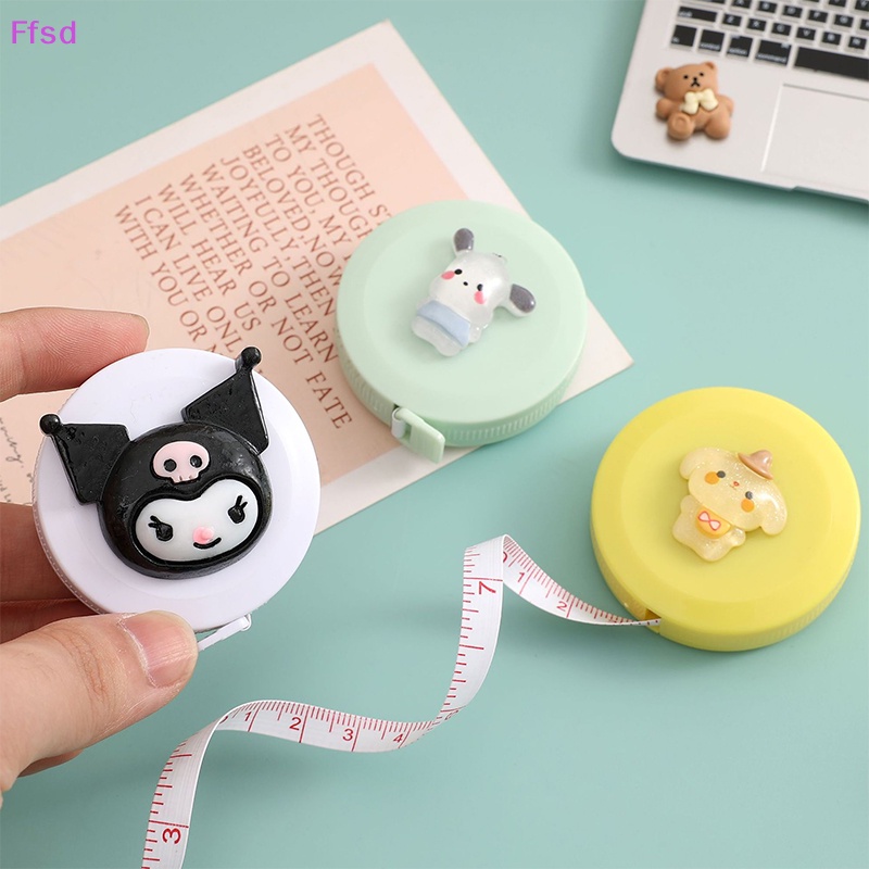 Thước Dây Mềm Đo Tự Động Dài 1.5m Nhỏ Gọn Họa Tiết Hoạt Hình Dành Cho Thợ May / May Vá