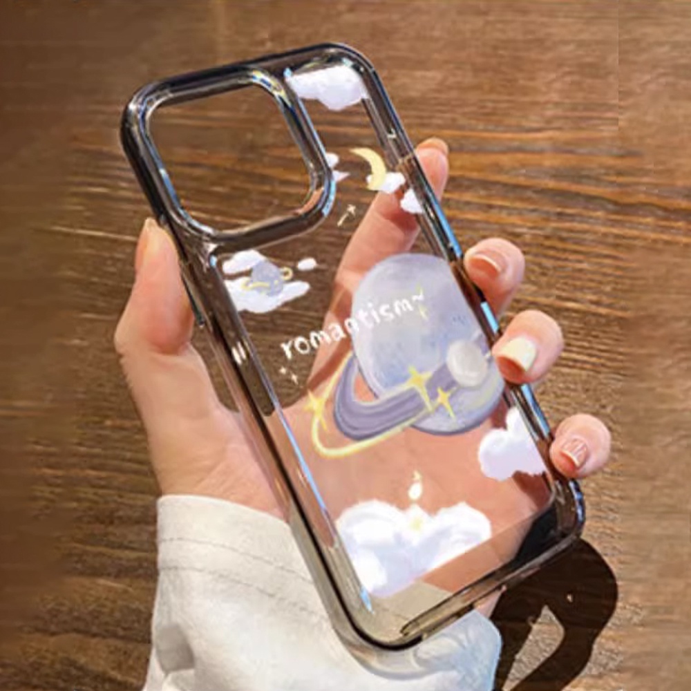 Ốp Điện Thoại TPU Mềm Trong Suốt Chống Sốc Chống Bụi Thời Trang Cho IPhone 14 13 12 11 Pro Max X XR 8 7 Plus