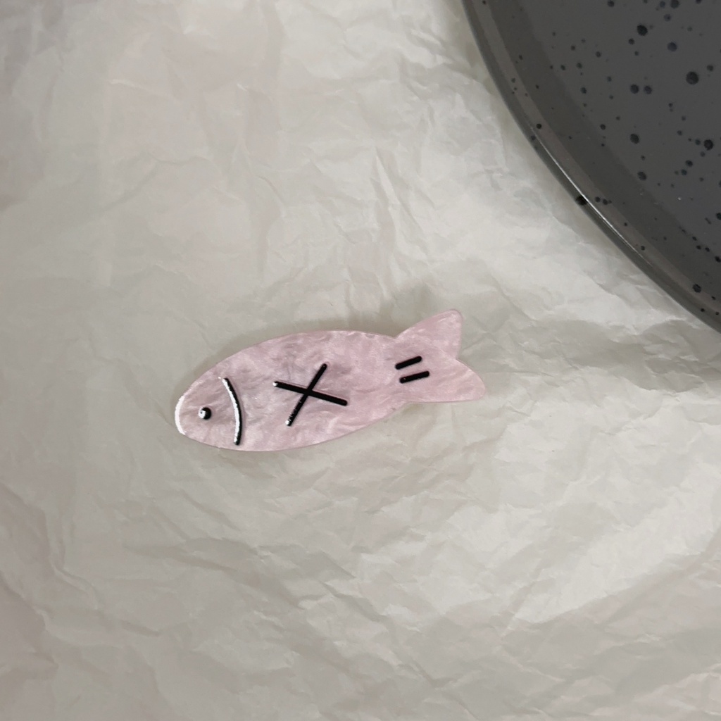 Kẹp Tóc Hình Cá Hoạt Hình Bằng Acrylic Dễ Thương Cho Bé Gái