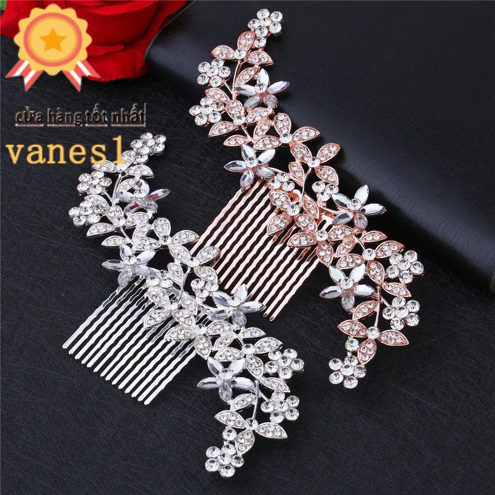 VANES1 Kẹp Tóc Hình Vương Miện Đính Đá Thời Trang Cho Nữ