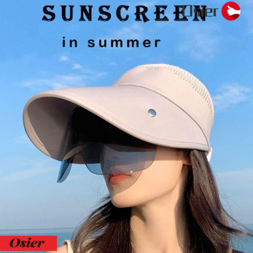 OSIER1 Mũ Rộng Vành Hở Chóp Thời Trang Mùa Hè Cho Nữ