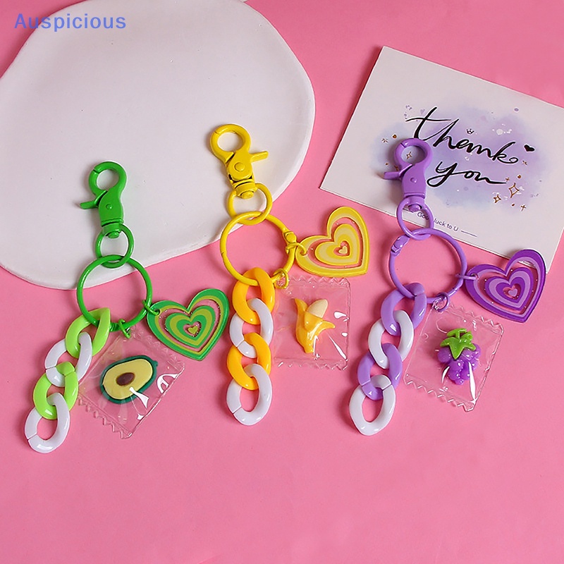 1 Móc Khóa Hình Kẹo / Trái Cây Dễ Thương Cho Nữ
