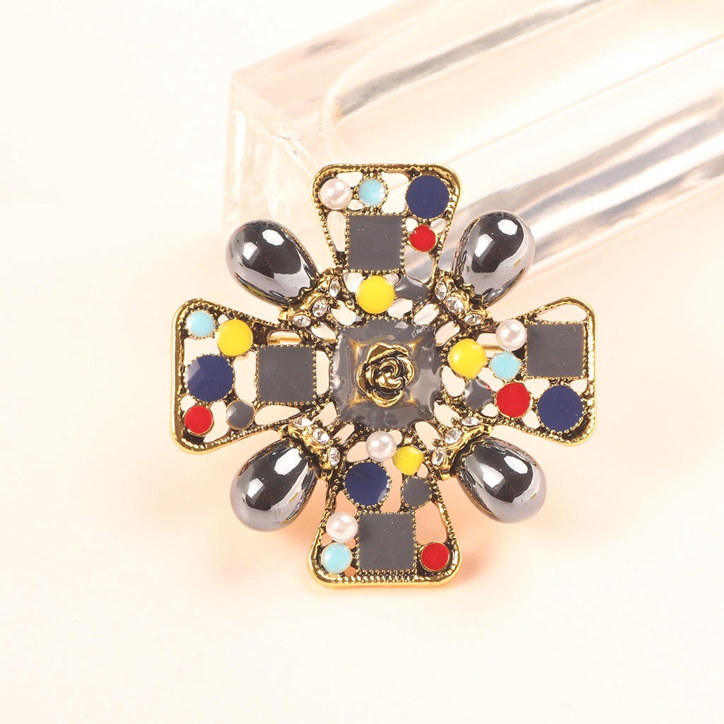 Ghim Cài Áo Đính Ngọc Trai Phong Cách Vintage Sang Trọng