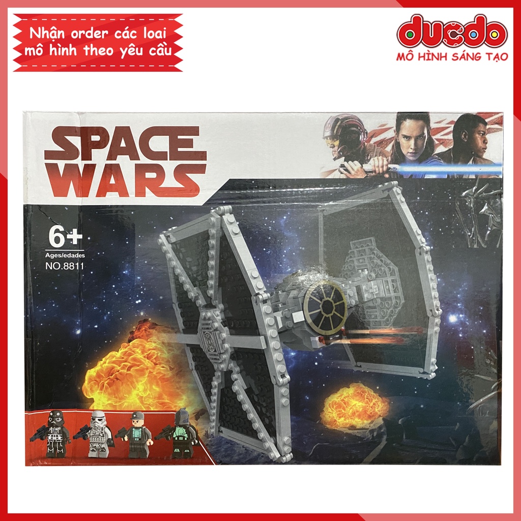No 8811 Lắp ghép Siêu máy bay chiến đấu Titan - Đồ chơi Xếp hình Star Wars 75300 Mô hình